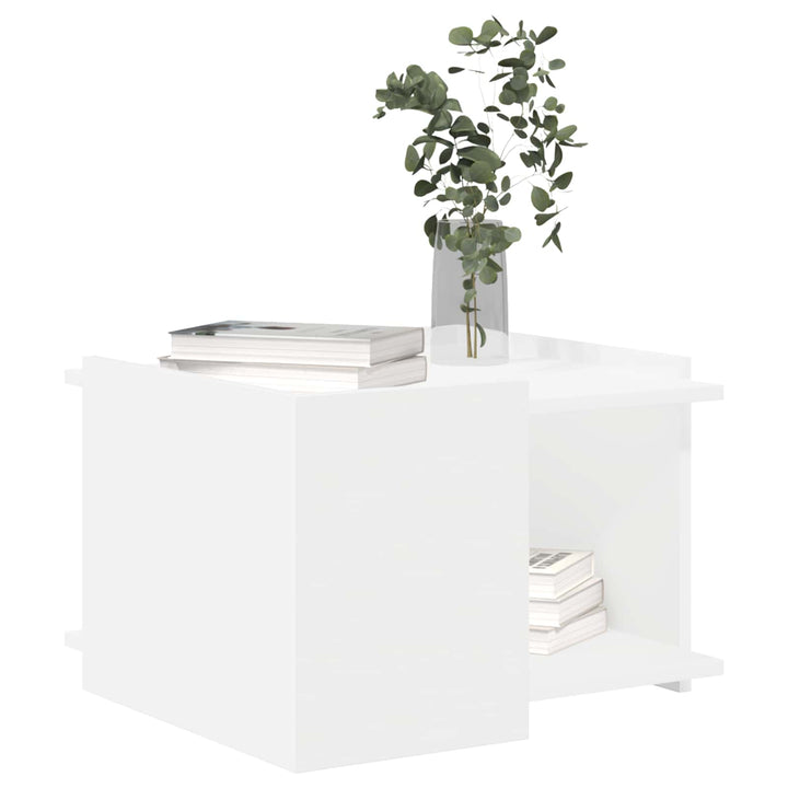 Sofabord Hvid 50,5 x 50 x 33 cm Konstrueret træ