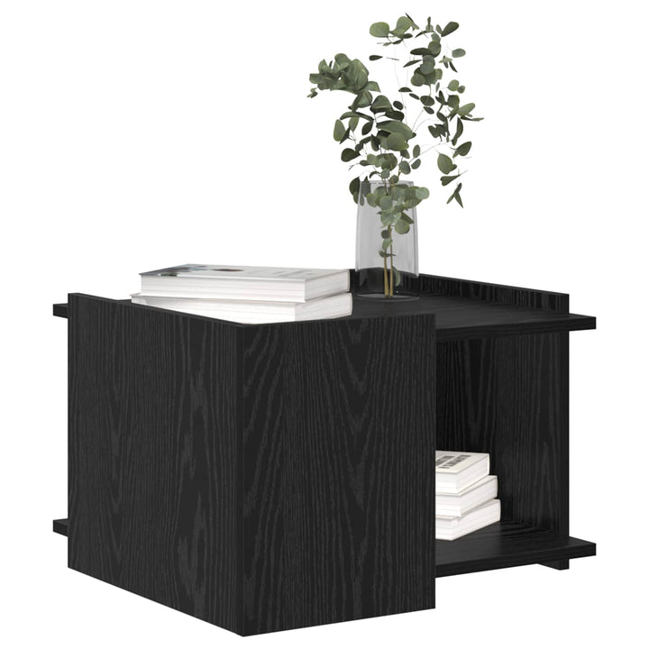 Sofabord Sort eg 50,5 x 50 x 33 cm Konstrueret træ