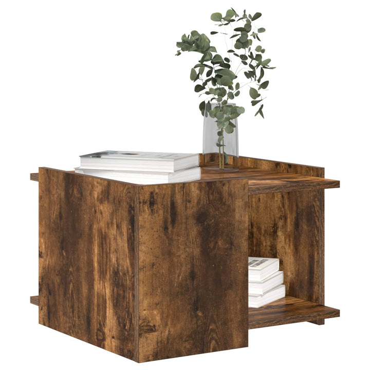 Sofabord Røget eg 50,5 x 50 x 33 cm Konstrueret træ