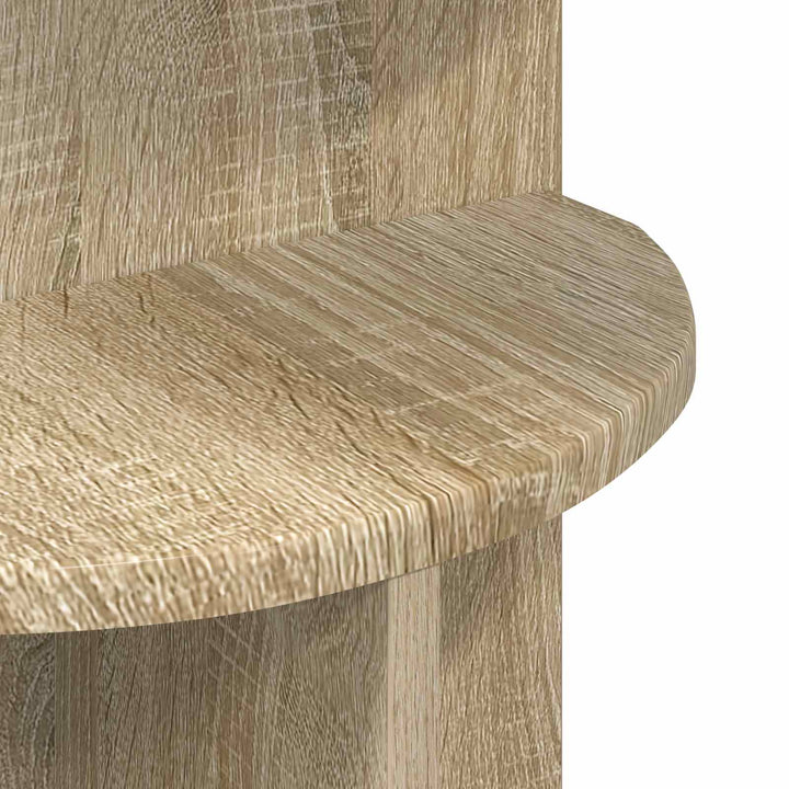 Sidebord Sonoma-eg Ø 39,5 x 55 cm Konstrueret træ