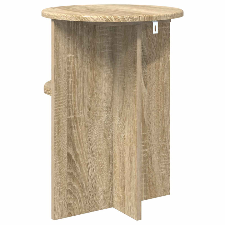Sidebord Sonoma-eg Ø 39,5 x 55 cm Konstrueret træ