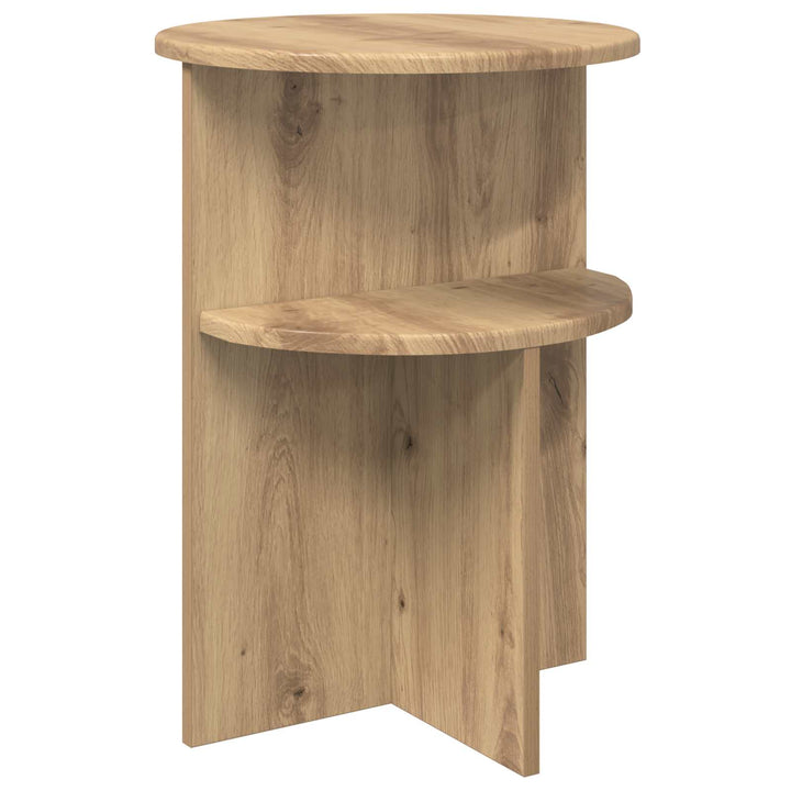 Sidebord Artisan-eg Ø 39,5 x 55 cm Konstrueret træ