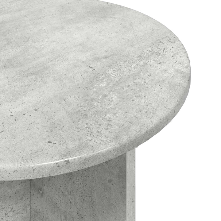 Sidebordssæt med opbevaring 2 pcs Betongrå Konstrueret træ