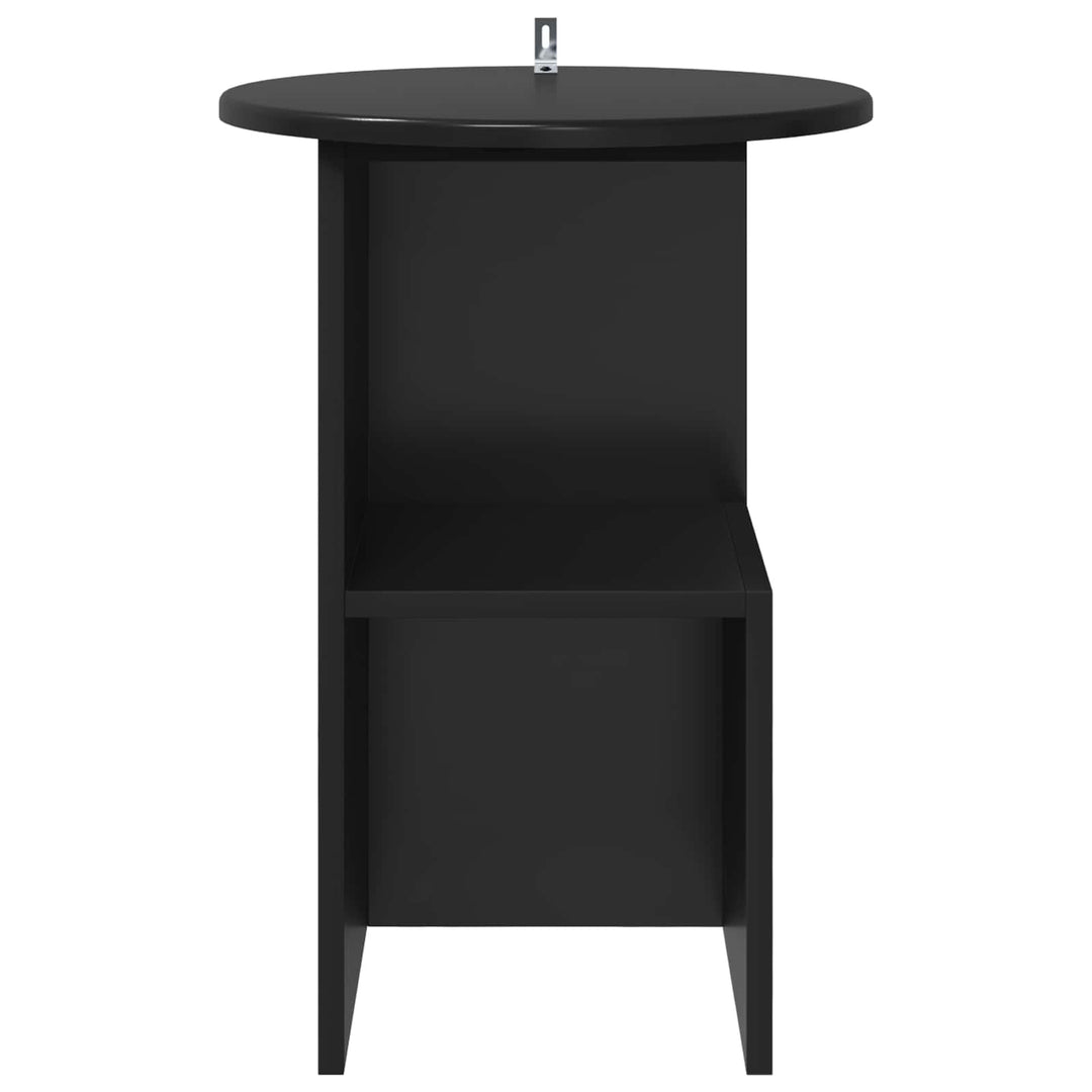 Sidebord Sort eg Ø 39,5 x 55 cm Konstrueret træ