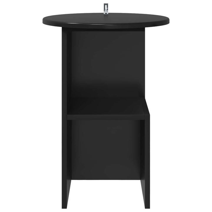 Sidebord Sort eg Ø 39,5 x 55 cm Konstrueret træ