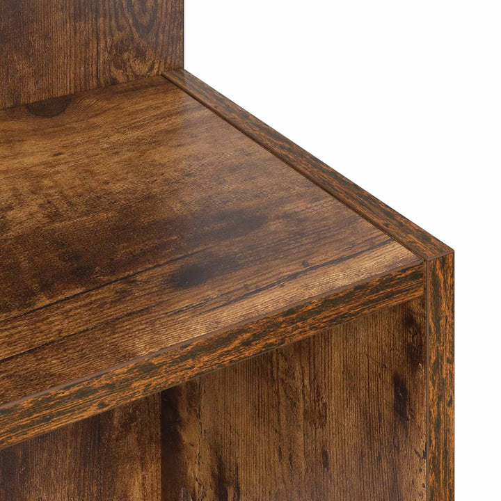 Sidebord Røget eg Ø 39,5 x 55 cm Konstrueret træ