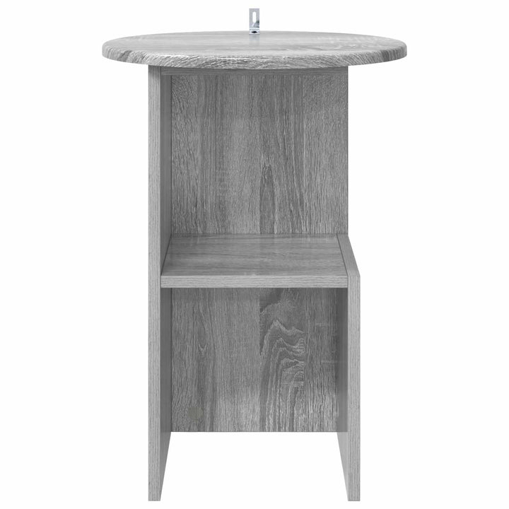 Sidebord Grå sonoma-eg Ø 39,5 x 55 cm Konstrueret træ