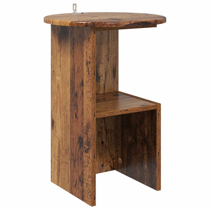 Sidebord Gammelt træ Ø 39,5 x 55 cm Konstrueret træ
