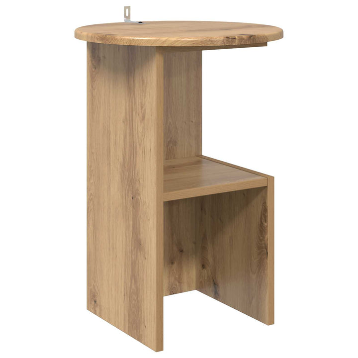 Sidebord Artisan-eg Ø 39,5 x 55 cm Konstrueret træ
