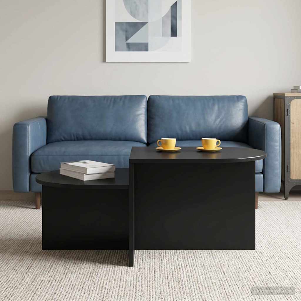 Sofabord Sort eg 100 x 50 x 40 cm Konstrueret træ