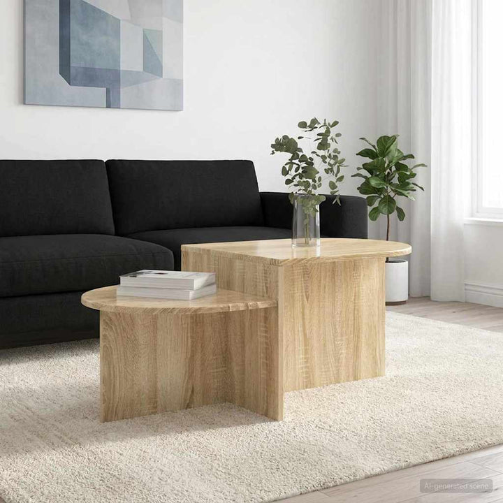 Sofabord Sonoma-eg 100 x 50 x 40 cm Konstrueret træ