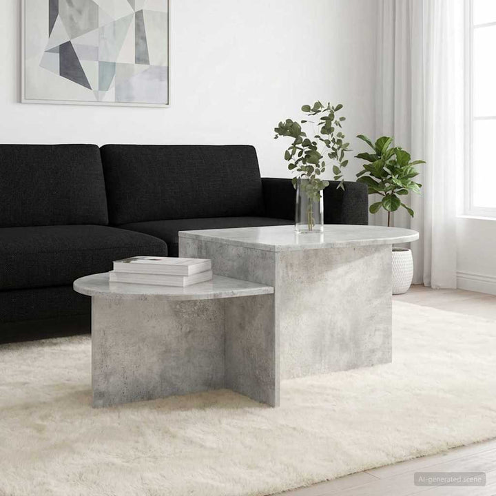 Sofabord Betongrå 100 x 50 x 40 cm Konstrueret træ