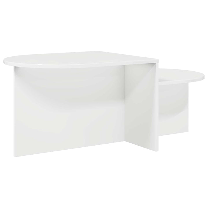 Sofabord Hvid højglans 100 x 50 x 40 cm Konstrueret træ