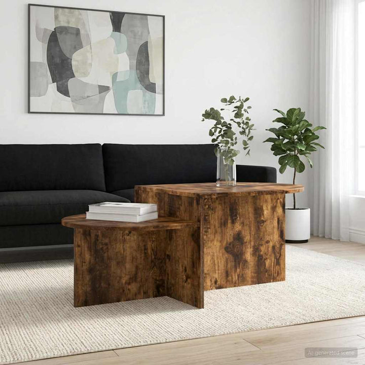 Sofabord Røget eg 100 x 50 x 40 cm Konstrueret træ