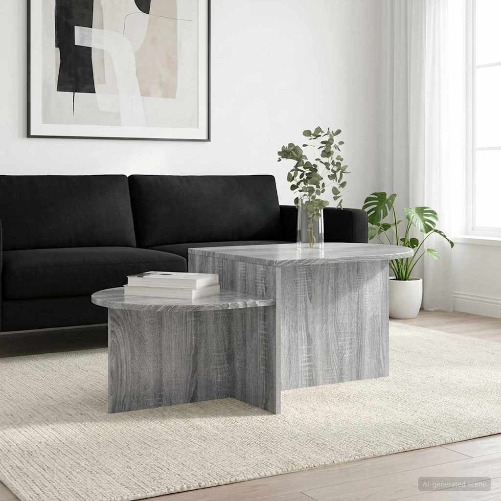 Sofabord Grå sonoma-eg 100 x 50 x 40 cm Konstrueret træ