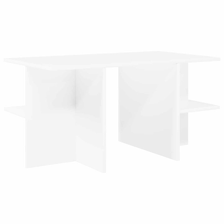 Sofabord Hvid 87 x 50 x 45 cm Konstrueret træ