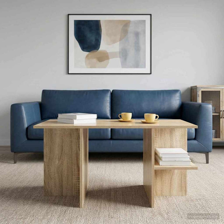 Sofabord Sonoma-eg 87 x 50 x 45 cm Konstrueret træ