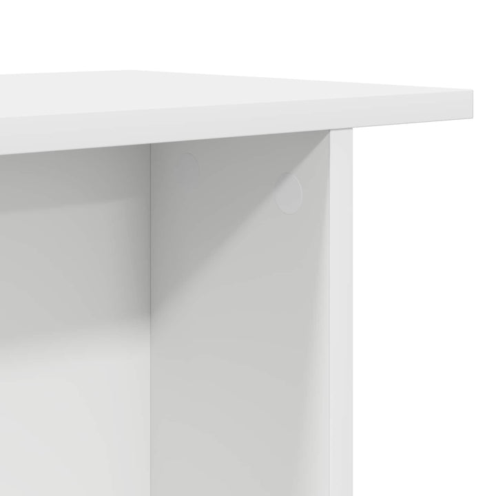 Sofabord 2 pcs Hvid 40 x 30 x 49 cm Konstrueret træ