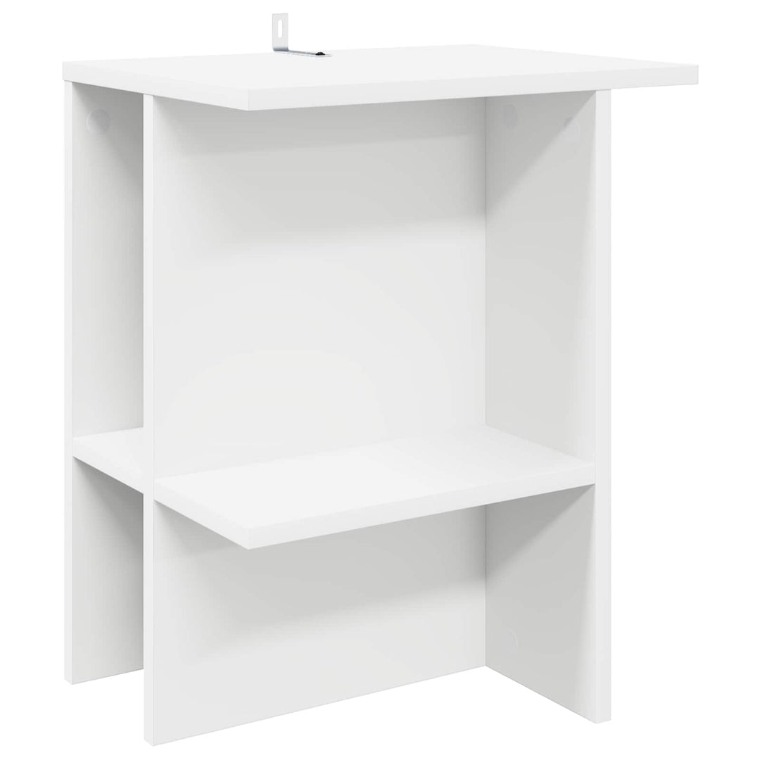 Sofabord 2 pcs Hvid 40 x 30 x 49 cm Konstrueret træ