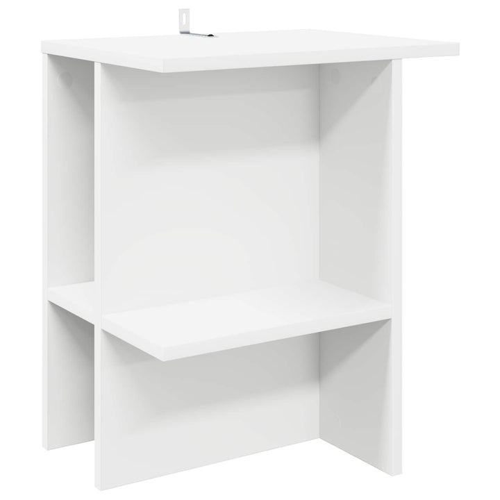 Sofabord 2 pcs Hvid 40 x 30 x 49 cm Konstrueret træ