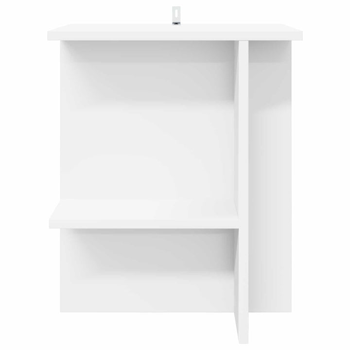 Sofabord 2 pcs Hvid 40 x 30 x 49 cm Konstrueret træ