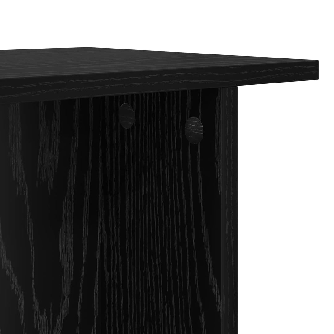 Sofabord 2 stk. Sort eg 40 x 30 x 49 cm Konstrueret træ