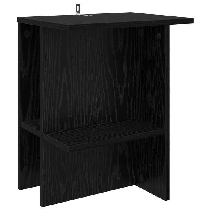 Sofabord 2 stk. Sort eg 40 x 30 x 49 cm Konstrueret træ