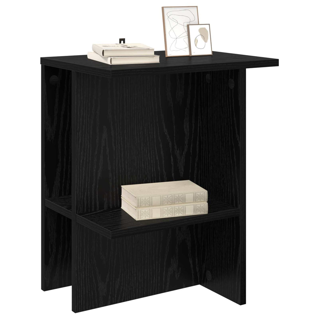 Sofabord 2 stk. Sort eg 40 x 30 x 49 cm Konstrueret træ