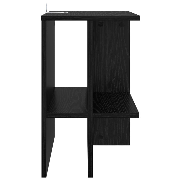 Sofabord 2 stk. Sort eg 40 x 30 x 49 cm Konstrueret træ