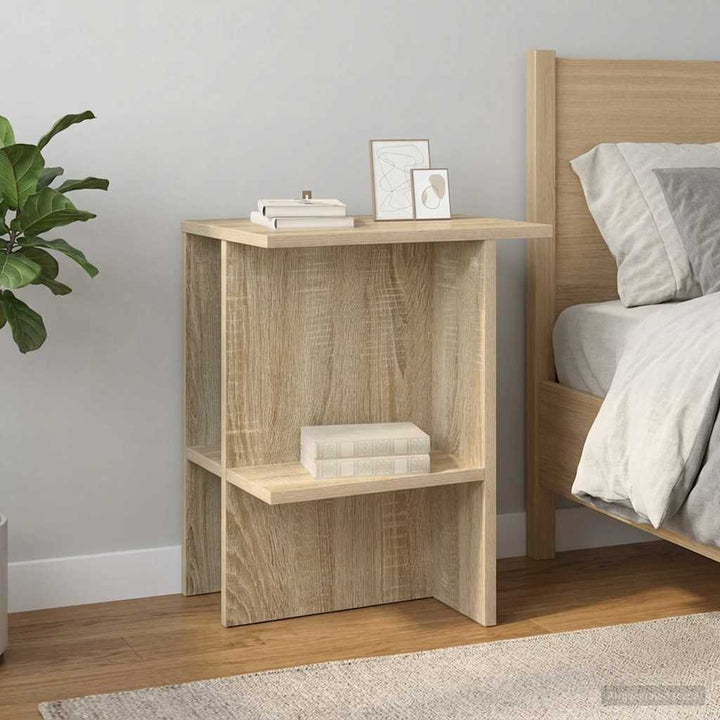 Sofabord 2 pcs Sonoma-eg 40 x 30 x 49 cm Konstrueret træ