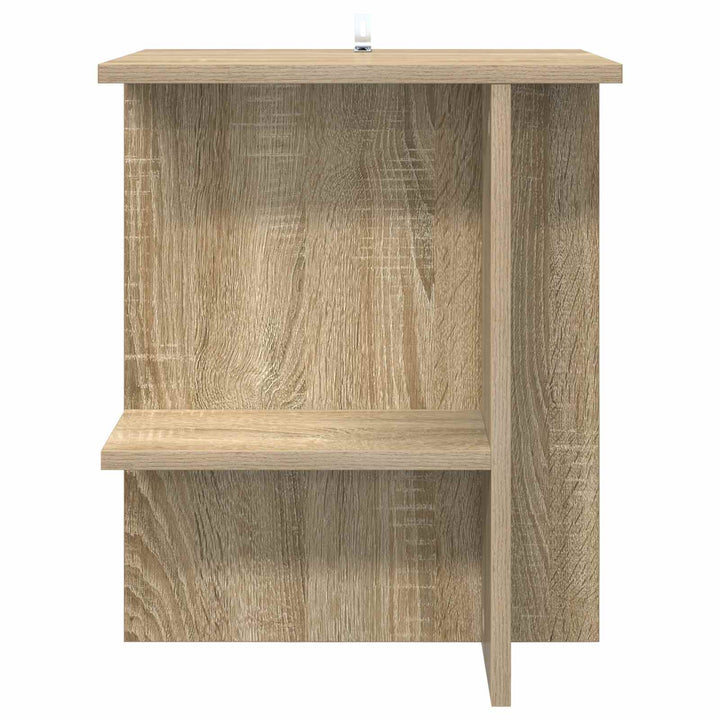 Sofabord 2 pcs Sonoma-eg 40 x 30 x 49 cm Konstrueret træ