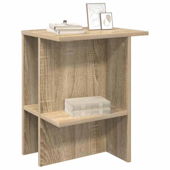 Sofabord 2 stk. Sonoma-eg 40 x 30 x 49 cm Konstrueret træ