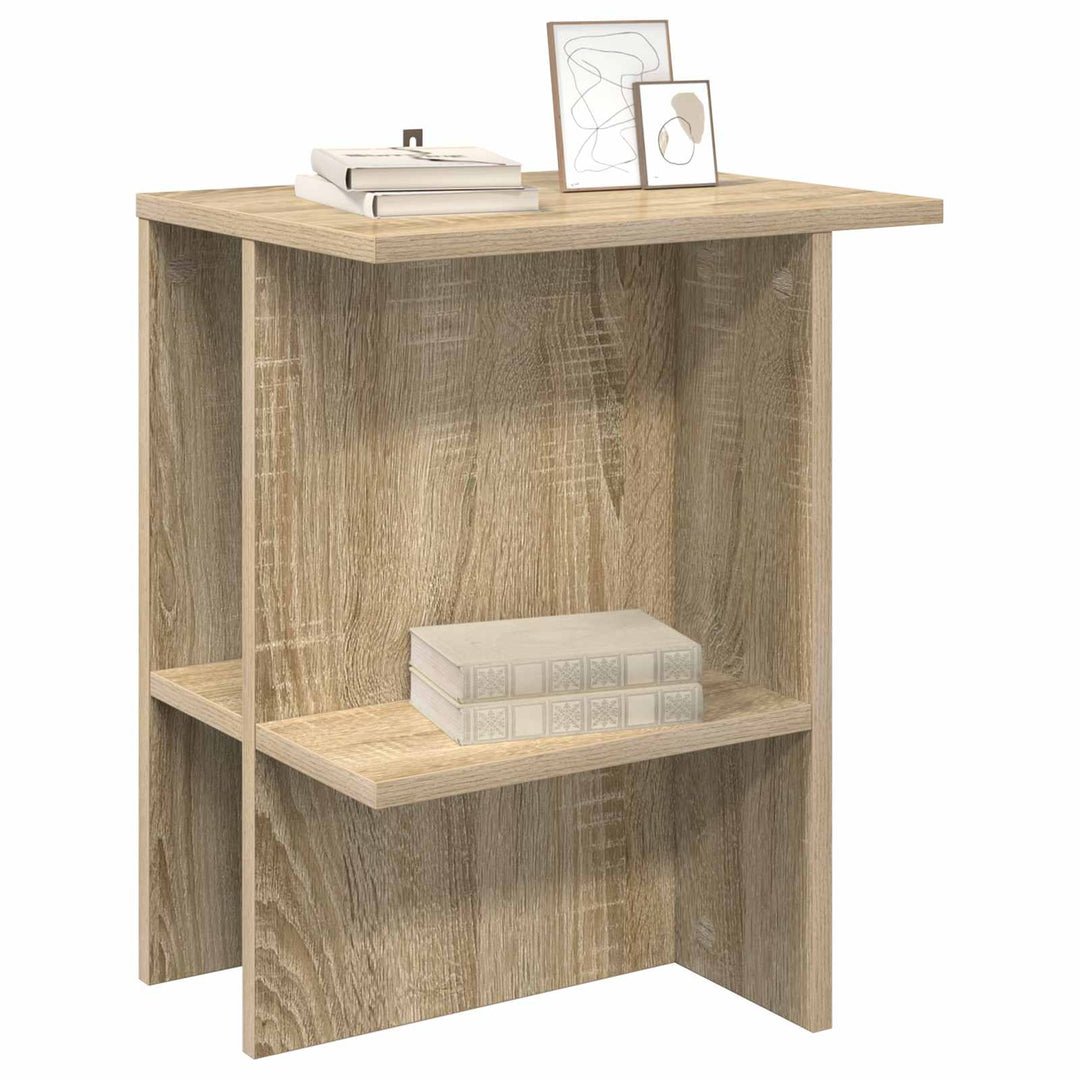 Sofabord 2 pcs Sonoma-eg 40 x 30 x 49 cm Konstrueret træ