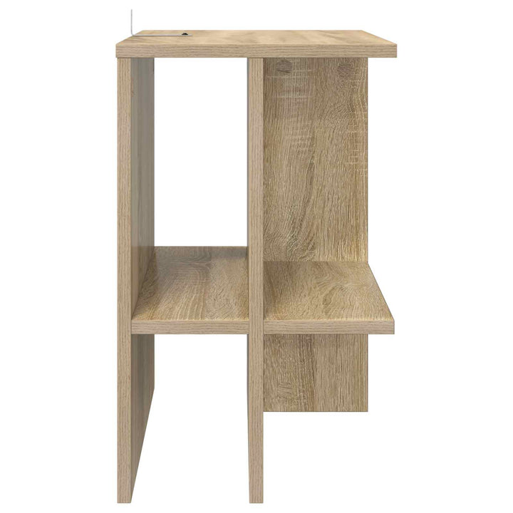 Sofabord 2 pcs Sonoma-eg 40 x 30 x 49 cm Konstrueret træ