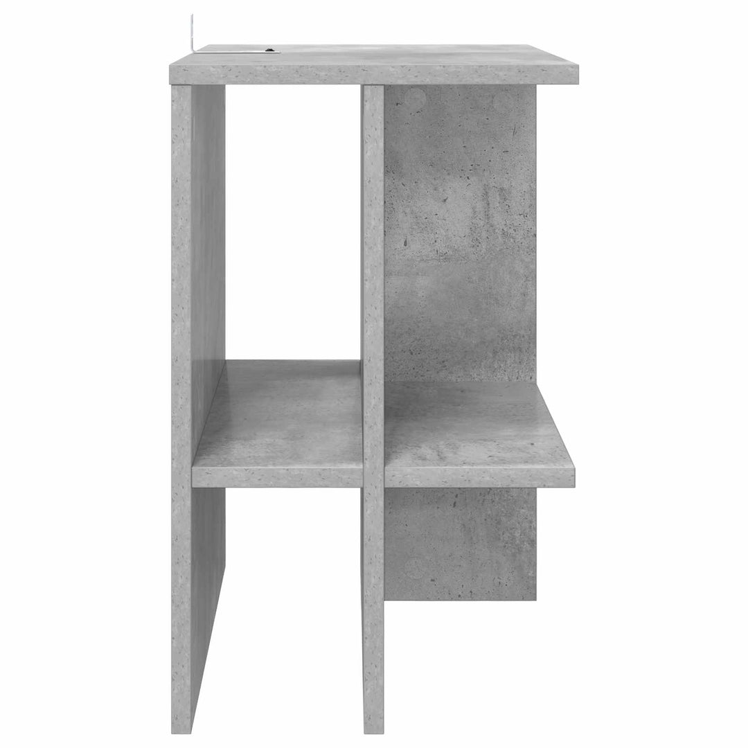 Sofabord Betongrå 40 x 30 x 49 cm Konstrueret træ