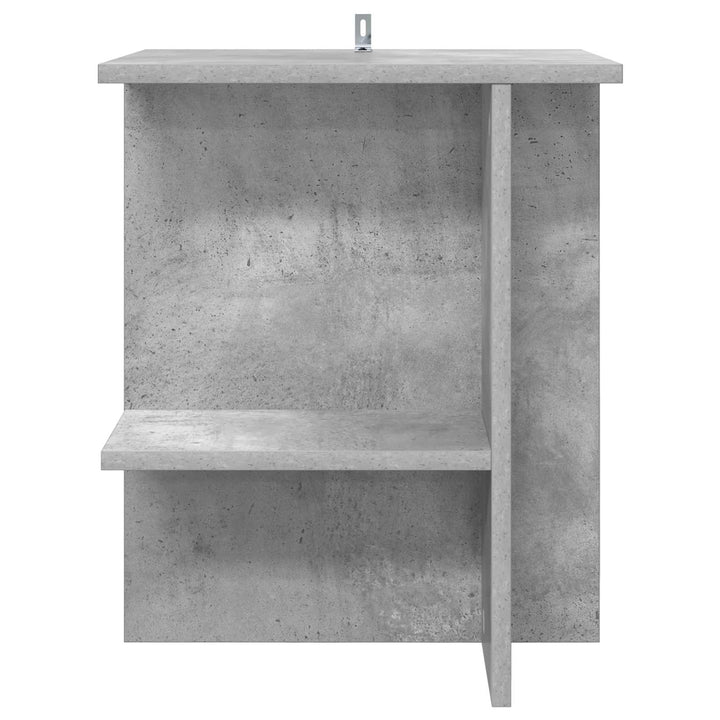 Sofabord 2 stk. Betongrå 40 x 30 x 49 cm Konstrueret træ