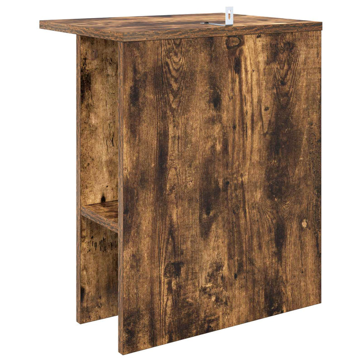 Sofabord 2 stk. Røget eg 40 x 30 x 49 cm Konstrueret træ