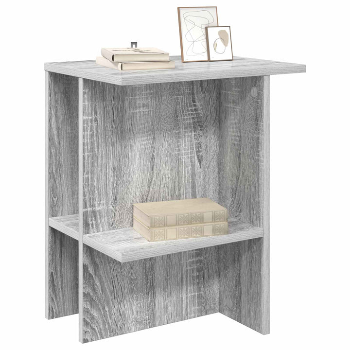 Sofabord 2 stk. Grå sonoma-eg 40 x 30 x 49 cm Konstrueret træ