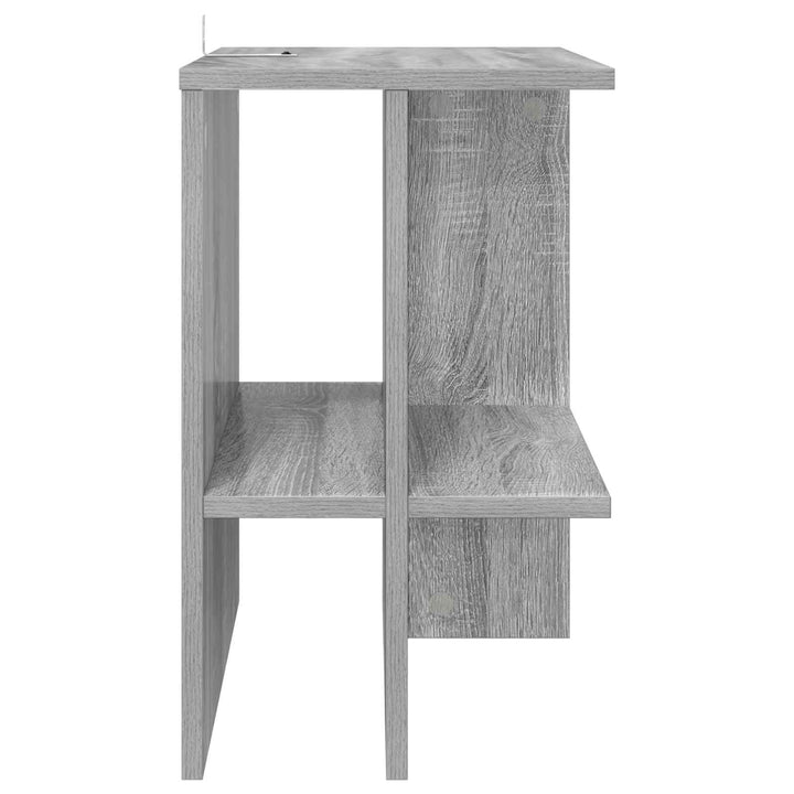 Sofabord 2 stk. Grå sonoma-eg 40 x 30 x 49 cm Konstrueret træ