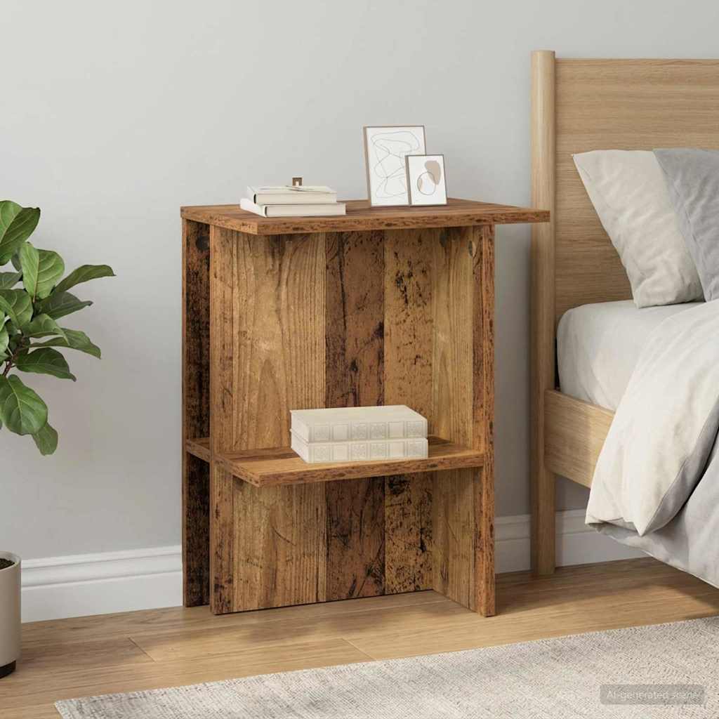 Sofabord 2 pcs Gammelt træ 40 x 30 x 49 cm Konstrueret træ