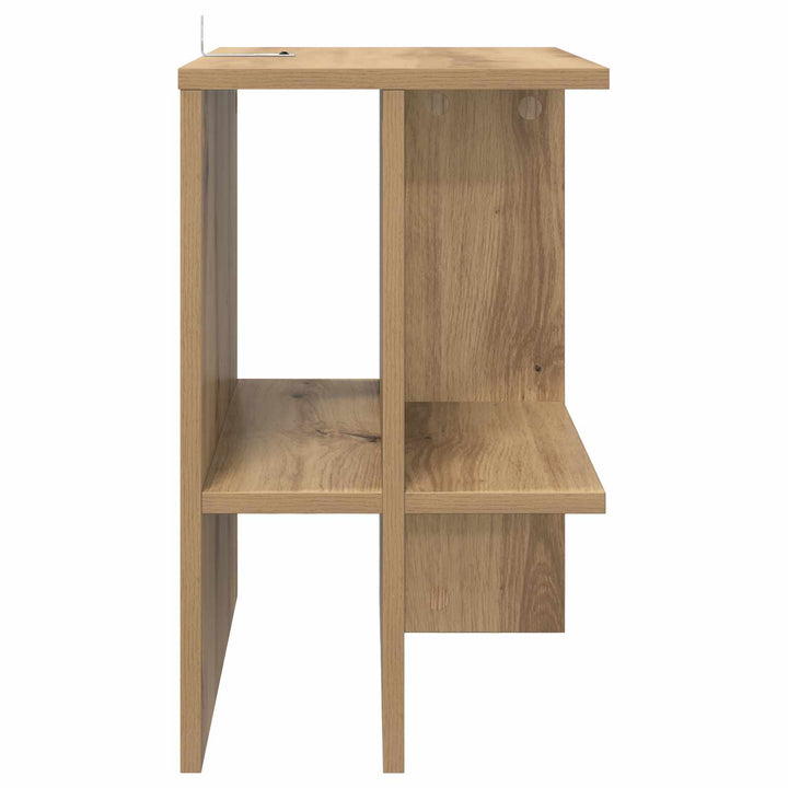 Sofabord 2 pcs Artisan-eg 40 x 30 x 49 cm Konstrueret træ