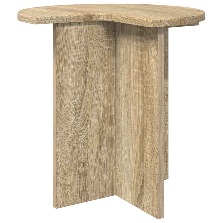 Sidebord 2 pcs Sonoma-eg Ø 39 x 38 cm Konstrueret træ