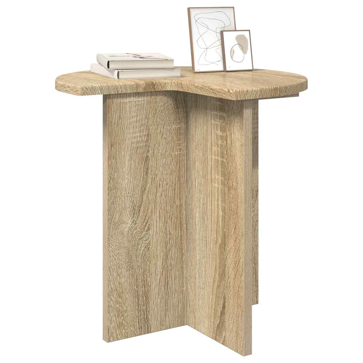Sidebord 2 pcs Sonoma-eg Ø 39 x 38 cm Konstrueret træ