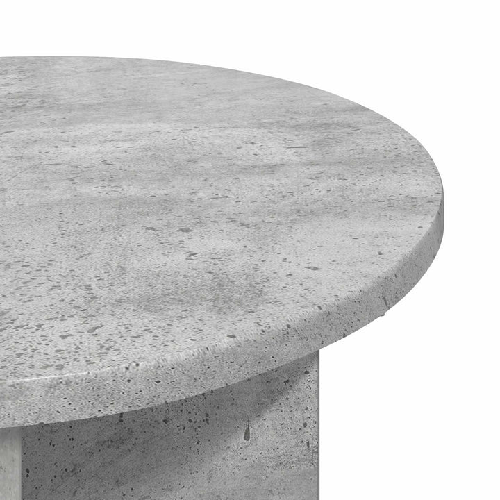 Sidebord med opbevaring Betongrå Ø 39 x 38 cm Konstrueret træ