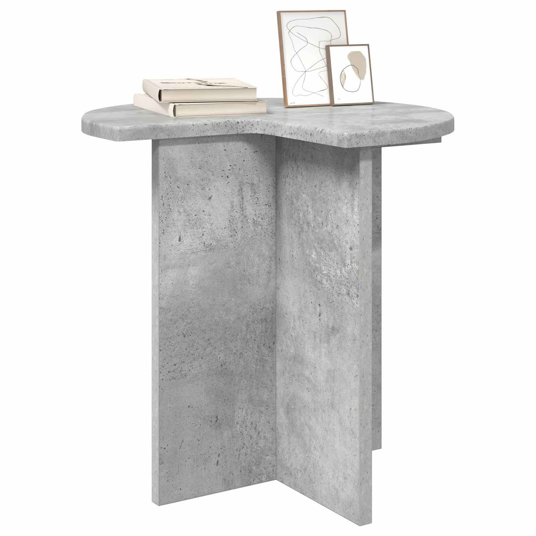 Sidebord med opbevaring Betongrå Ø 39 x 38 cm Konstrueret træ