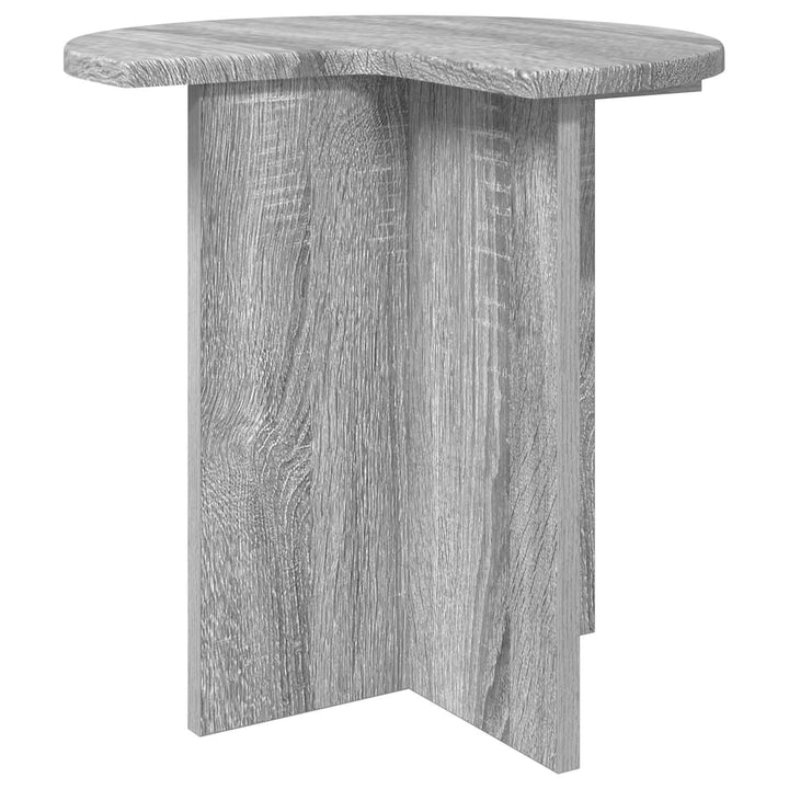 Sidebord 2 pcs Grå sonoma-eg Ø 39 x 38 cm Konstrueret træ