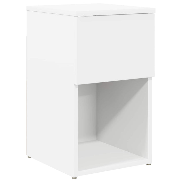 Sengeskab Hvid 29 x 31,5 x 49 cm Konstrueret træ