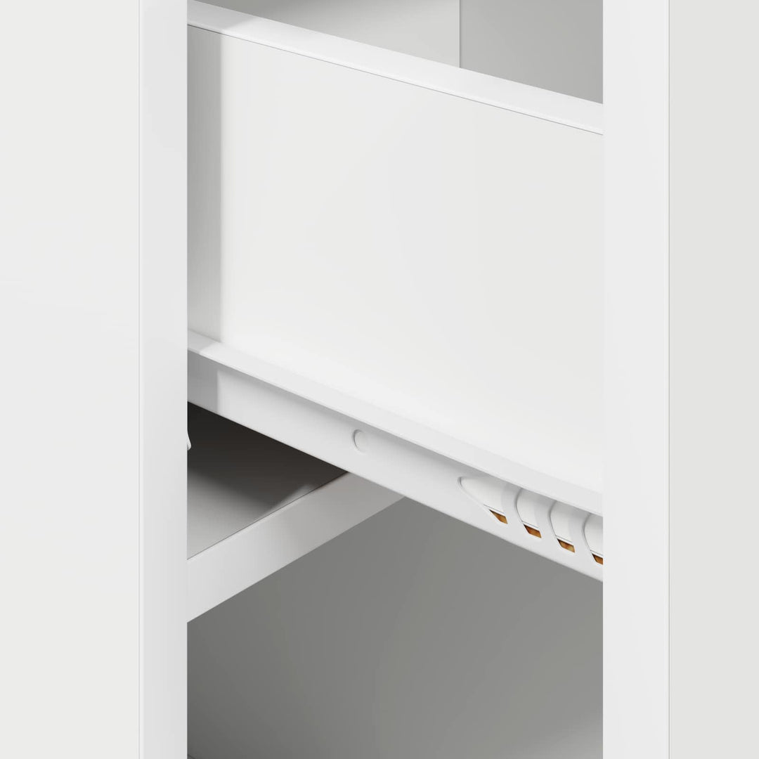 Sengeskab 2 pcs Hvid 29 x 31,5 x 49 cm Konstrueret træ