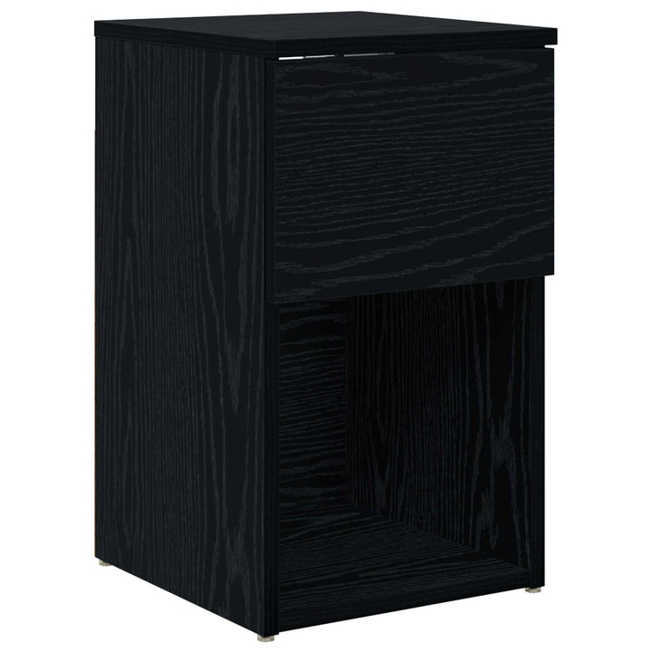 Sengeskab Sort eg 29 x 31,5 x 49 cm Konstrueret træ