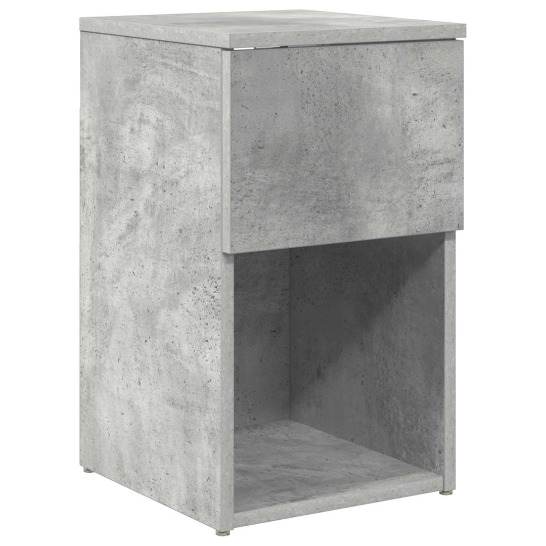Sengeskab Betongrå 29 x 31,5 x 49 cm Konstrueret træ